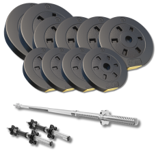 Набір зі штангою та гантелями Besport PowerPro 61кг (гриф 167 см)