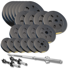 Набір зі штангою та гантелями Besport PowerPro 109кг (гриф 167 см)