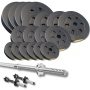 Набір зі штангою та гантелями Besport PowerPro 92кг (гриф 218 см)