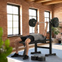 Набір Besport PowerPro 61 кг з прямим грифом + лава XL700