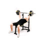 Тренувальна лавка Besport WB-003 горизонтальна для жиму зі стійкою під штангу
