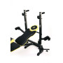 Лавка тренувальна Besport WB-004 для жиму зі стійкою під штангу та партою Скотта