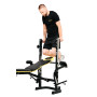 Лавка тренувальна Besport WB-004 для жиму зі стійкою під штангу та партою Скотта