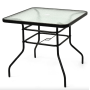 Садовий стіл Costway Jupiter скляний