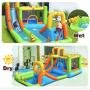 Надувний водний дитячий центр Costway Park Bounce House з гіркою (без вентилятора)