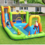 Надувний водний дитячий центр Costway Park Bounce House з гіркою (без вентилятора)