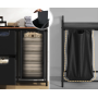 Кошик для білизни Costway Nordi 58 л в стилі Loft чорний