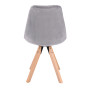 Стул Saida Jumi в скандинавском стиле с деревянными ножками серый