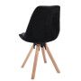 Стул Saida Jumi в скандинавском стиле с деревянными ножками черный