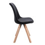 Стул Saida Jumi в скандинавском стиле с деревянными ножками черный