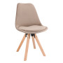 Стул Saida Jumi в скандинавском стиле с деревянными ножками бежевый