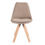 Стул Saida Jumi в скандинавском стиле с деревянными ножками бежевый