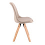 Стул Saida Jumi в скандинавском стиле с деревянными ножками бежевый