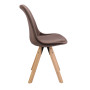 Стул Saida Jumi в скандинавском стиле с деревянными ножками коричневый