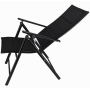 Пляжное кресло Jumi Tillvex с регулируемой спинкой черный