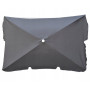 Парасоля садова Jumi Terra 200x130см з нахилом, сірий