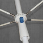 Парасоля садова Jumi Terra 200x130см з нахилом, сірий