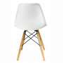 Стул Eva Jumi в скандинавском стиле с деревянными ножками белый