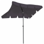 Зонтик садовый Jumi Garden 200х130см серый