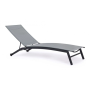 Садовый лежак Chomik GARDEN LINE SOUL с колесами серый