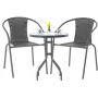Садовая мебель Chomik BISTRO стол и 2 стулья серый