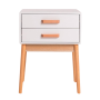 Тумба прикроватная Chomik AVESTA на два ящика в скандинавском стиле