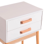 Тумба прикроватная Chomik AVESTA на два ящика в скандинавском стиле