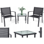 Комплект садовой мебели Chomik GARDEN LINE ORLANDO стол и 2 стулья темно-серый