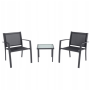 Комплект садовой мебели Chomik GARDEN LINE ORLANDO стол и 2 стулья темно-серый