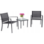 Комплект садовой мебели Chomik GARDEN LINE ORLANDO стол и 2 стулья темно-серый