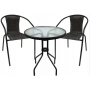 Садовая мебель Chomik BISTRO стол и 2 стулья черный