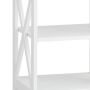 Стеллаж Chomik HOLLY с двумя деревянными полками белый