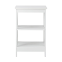 Стеллаж Chomik HOLLY с двумя деревянными полками белый