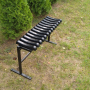 Скамейка на кладбище Chomik TWIST складная с основой черный
