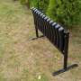 Скамейка на кладбище Chomik TWIST складная с основой черный