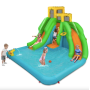 Надувний Аквапарк Costway Merlin з двома гірками (без вентилятора)