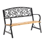Скамейка для сада Chomik GARDEN LINE SUNNY с декоративной спинкой