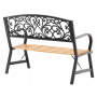 Скамейка для сада Chomik GARDEN LINE SUNNY с декоративной спинкой