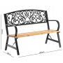 Скамейка для сада Chomik GARDEN LINE SUNNY с декоративной спинкой