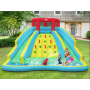 Надувна водна гірка Costway Summer зі стійкою для скелелазіння двостороння