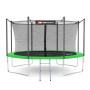 Батут Hop-Sport 12ft (366см) зеленый с внутренней сеткой