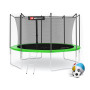 Батут Hop-Sport 12ft (366см) зеленый с внутренней сеткой