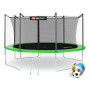 Батут Hop-Sport 14ft (427см) зеленый с внутренней сеткой