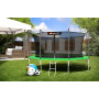 Батут Hop-Sport 14ft (427см) зеленый с внутренней сеткой