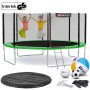 Батут Hop-Sport 14ft (427см) зеленый с внешней сеткой