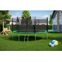 Батут Hop-Sport 14ft (427см) зеленый с внешней сеткой