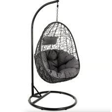 Підвісне крісло-кокон Di Volio Bacoli одномісне чорний