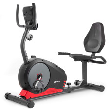 Горизонтальный велотренажер HS-040L Root черно-красный - model 2020