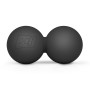 Силиконовый массажный двойной мяч 63 мм Hop-Sport HS-S063DMB черный