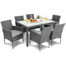 Садовая мебель Di Volio VERONA 6+1 серая